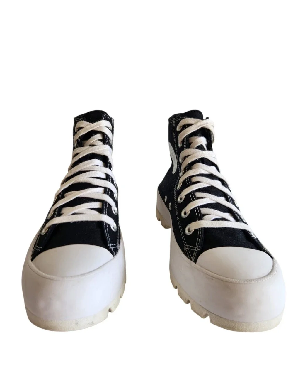 Converse Chuck Taylor All Star Lugged High Black Shoes US Size 9.5 Womens